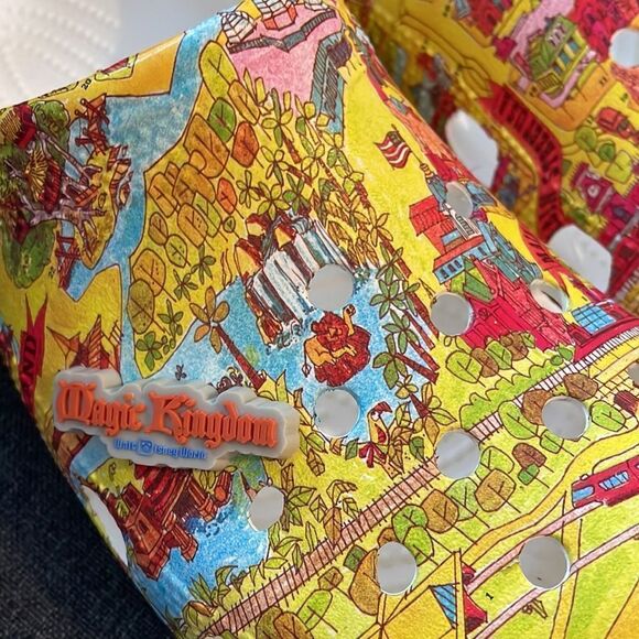 NWT Disney 50th Anniversary | Vault Collection Magic Kingdom Map Crocs - Picture 5 of 5